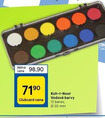 Tesco Koh-i-noor vodové barvy nabídka