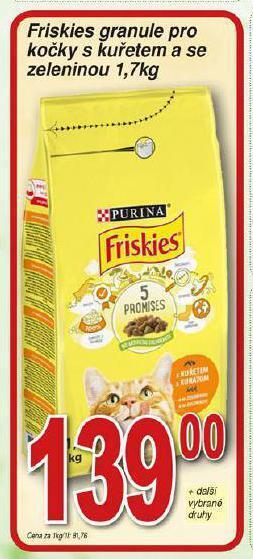 Hruška Friskies granule pro kočky nabídka