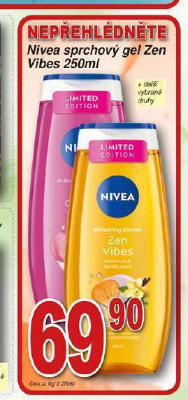 Hruška Nivea sprchový gel nabídka