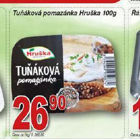 Hruška Tuňáková pomazánka nabídka