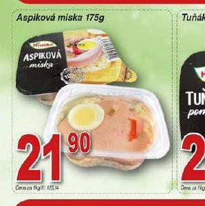 Hruška Aspiková miska nabídka