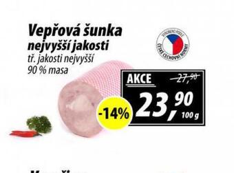 ZEMAN Vepřová šunka nejvyšší jakosti nabídka