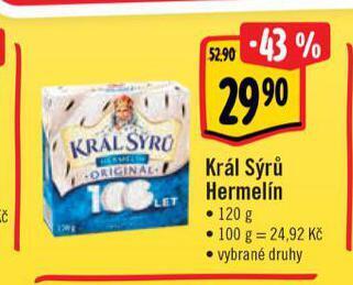 Albert Král sýrů hermelín nabídka