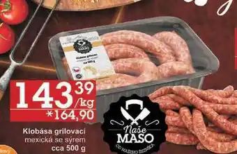 Jip Klobása grilovací mexická se sýrem, 1 kg nabídka