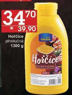 Jip Gastro hořčice plnotučná, 1300 g nabídka