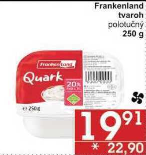 Jip Frankenland tvaroh polotučný, 250 g nabídka