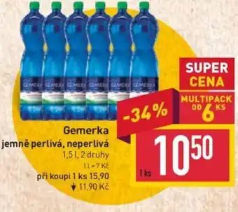 Billa Gemerka jemně perlivá, neperlivá nabídka
