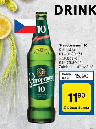 Tesco Staropramen 10 0,5 l nabídka