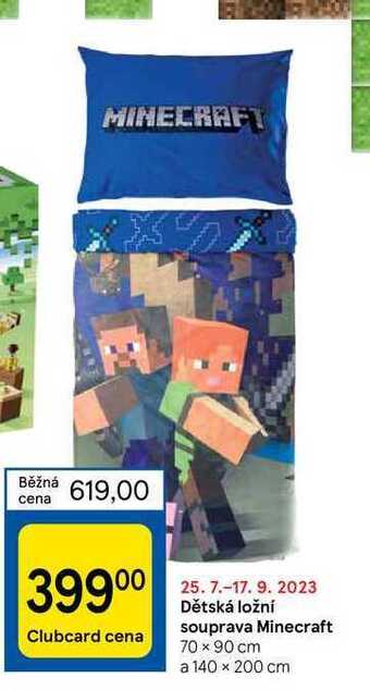 Tesco Dětská ložní souprava minecraft nabídka