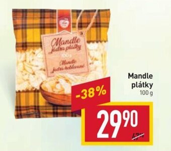 Billa Mandle plátky nabídka
