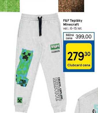 Tesco F&f tepláky minecraft nabídka