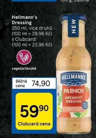 Tesco Hellmann's dressing 250 ml nabídka