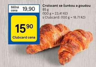 Tesco Croissant se šunkou a goudou 85 g nabídka