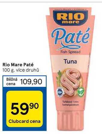 Tesco Rio mare paté 100 g nabídka
