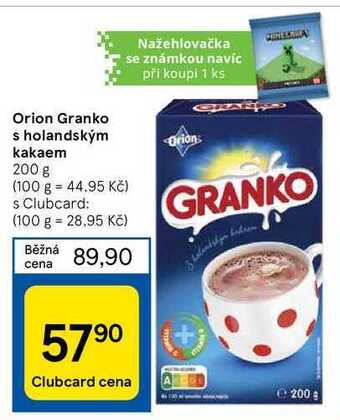 Tesco Orion granko s holandským kakaem 200 g nabídka