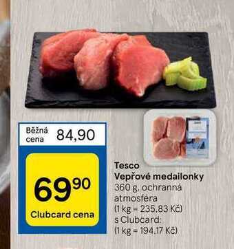 Tesco Tesco vepřové medailonky 360 g nabídka