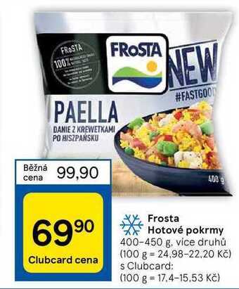 Tesco Frosta hotové pokrmy 400-450 g nabídka
