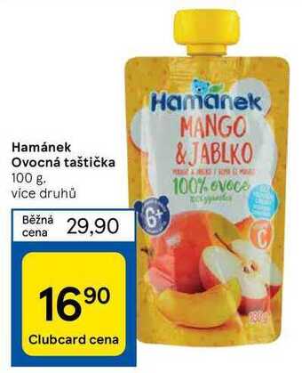 Tesco Hamánek ovocná taštička 100 g nabídka