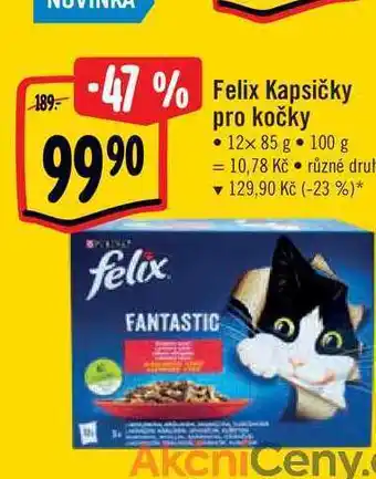 Albert Felix kapsičky pro kočky, 12x 85 g nabídka