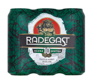 Albert Radegast rázná 10 6 x 500ml plech 3l nabídka