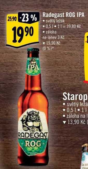 Albert Radegast rog ipa, 0,5 l nabídka