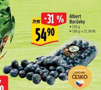 Albert Albert borůvky, 250 g nabídka