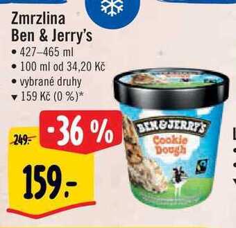 Albert Zmrzlina ben & jerry's, 427-465 ml nabídka