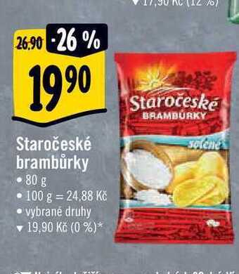 Albert Staročeské brambůrky, 80 g nabídka