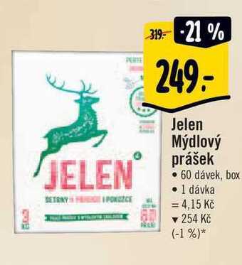 Albert Jelen mýdlový prášek, 60 dávek nabídka