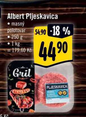 Albert Albert pljeskavica, 250 g nabídka