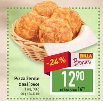 Billa Pizza žemle z naší pece 1 ks, 80 g nabídka