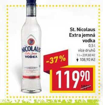 Billa St. nicolaus extra jemná vodka 0,5l nabídka