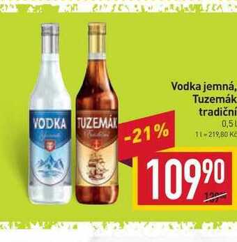 Billa Vodka jemná 0,5l nabídka