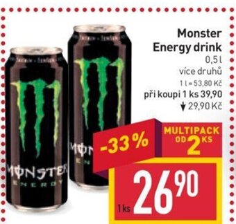 Billa Monster Energy drink nabídka
