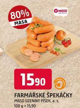 Trefa Farmářské špekáčky 100g nabídka