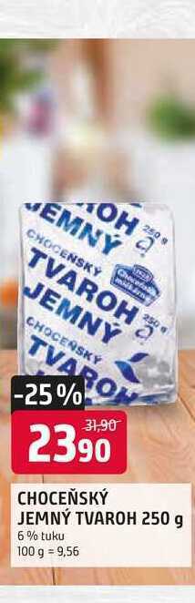 Trefa Choceňský jemný tvaroh 250 g 6% tuku nabídka