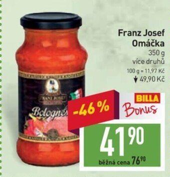 Billa Franz Josef Omáčka nabídka