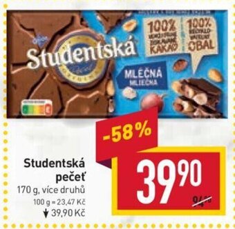 Billa Studentská pečeť nabídka
