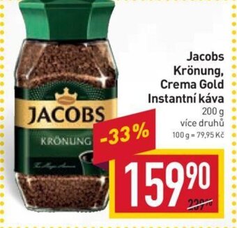 Billa Jacobs Krönung, Crema Gold Instantní káva 200 g nabídka