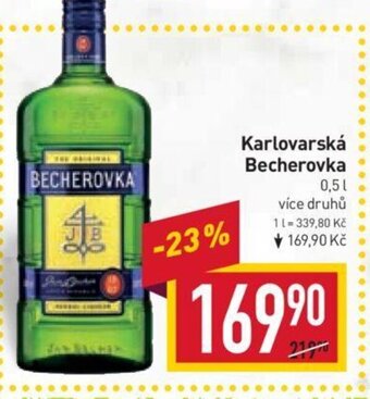 Billa Karlovarská Becherovka nabídka