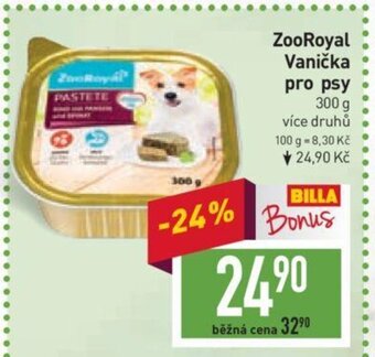 Billa ZooRoyal Vanička pro psy 300 g nabídka