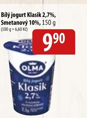 Bala Bílý jogurt Klasik 2,7%, Smetanový 10%, 150 g nabídka