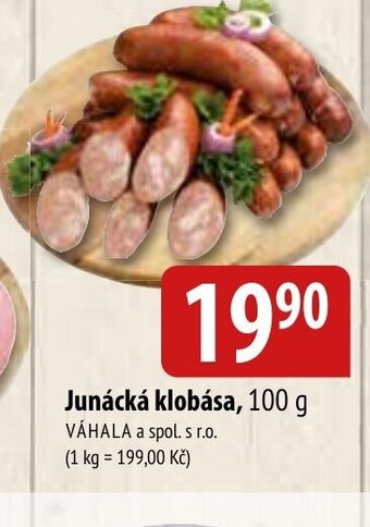 Bala Junácká klobása, 100 g nabídka