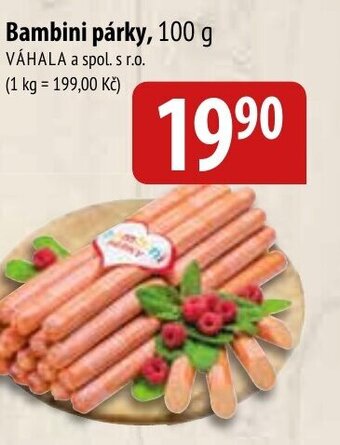 Bala Bambini párky, 100 g nabídka