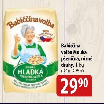 Bala Babiččina volba Mouka pšeničná, různé druhy, 1 kg nabídka