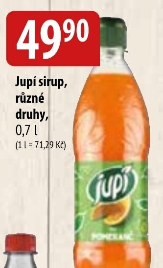 Bala Jupí sirup, různé druhy, 0,7 L nabídka