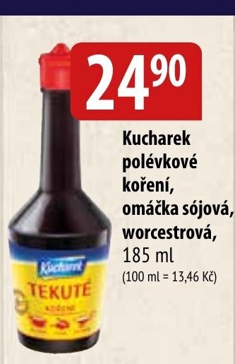 Kucharek polévkové koření, omáčka sójová, worcestrová,185 ml