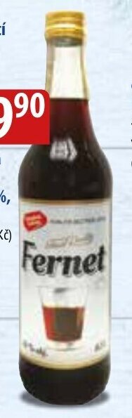 česká cena Likér Fernet 38%, 0,5 L