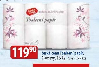 Bala česká cena Toaletní papír, 2-vrstvý, 16 ks nabídka
