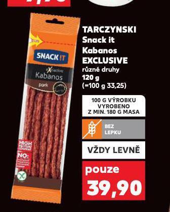Kaufland Tarczynski snack it kabanos exclusive nabídka